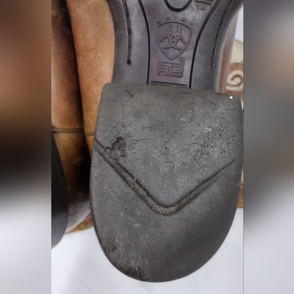 Ariat Shada Cowboy Boots Mens 8 Brown Boho Retro 90s Western - Picture 10 of 12